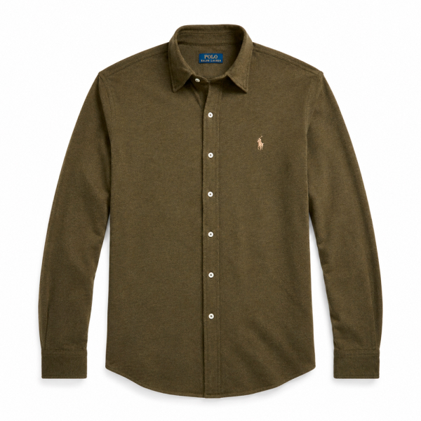 Ralph Lauren T-shirts Vert - Chemise Oxford coupe classique - M - Ref 131 €